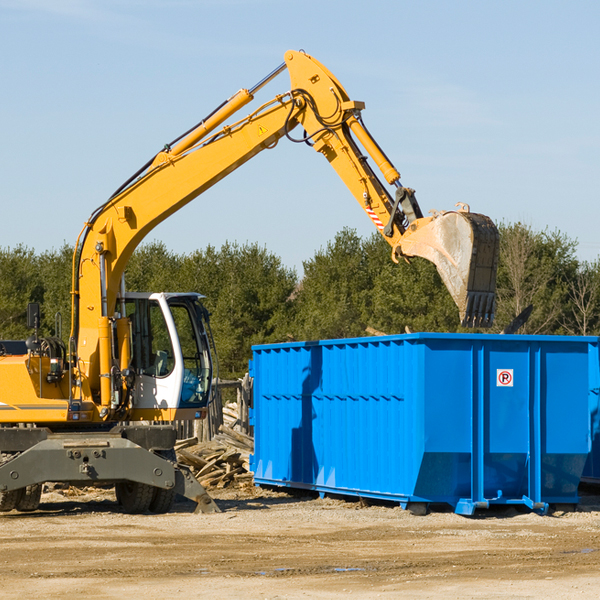 what size residential dumpster rentals are available in Thousandsticks KY